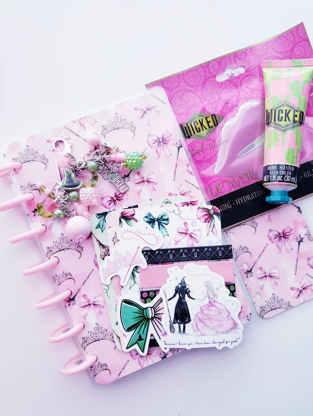 Wicked Cute Pink Happy Planner Mini Size Cover & Dashboard Set